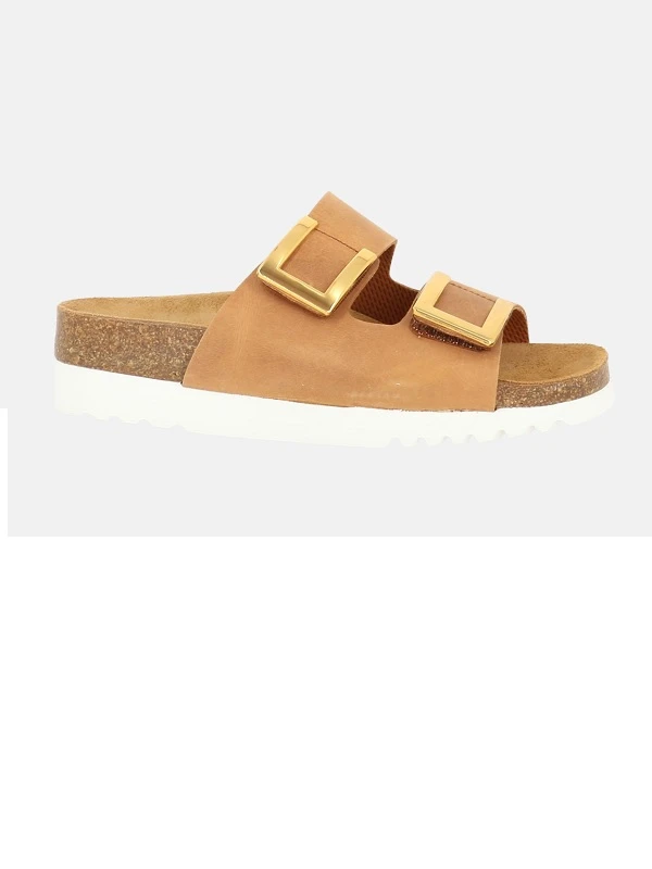 MONTEREY 2 STRAPS-konjak papuče
