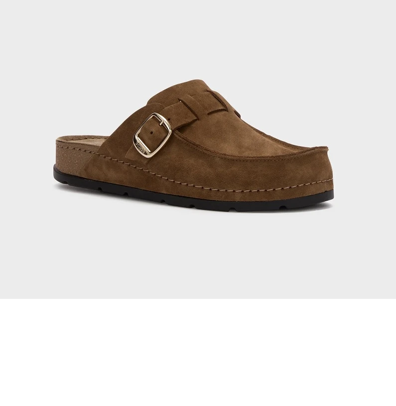 SCHOLL PAPUCE BORA MOCASSIN-TOBACCO