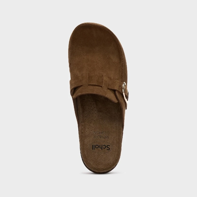 SCHOLL PAPUCE BORA MOCASSIN-TOBACCO