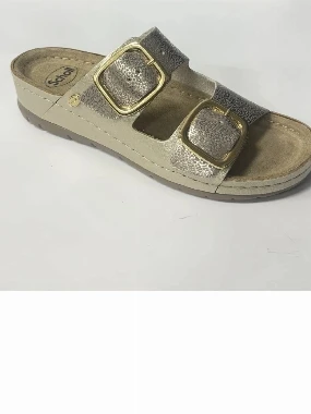 Scholl papuče ABERDEEN-zlatne