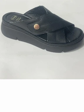 Scholl papuče BALI CROSS STRAPS-crne