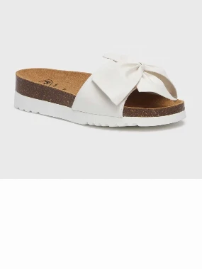 Scholl papuče BOWY-bele