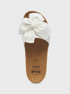 Scholl papuče BOWY-bele