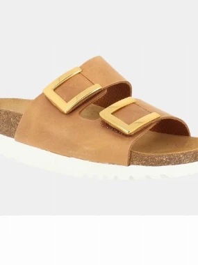 Scholl papuče MONTEREY 2 STRAPS-konjak 