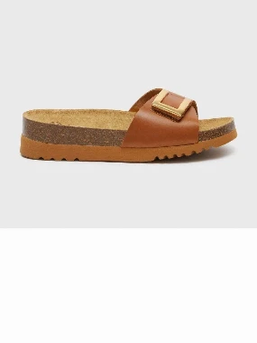 Scholl papuče MONTEREY MULE-konjak