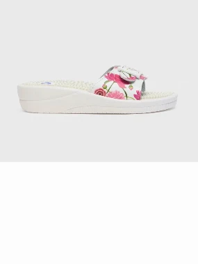 Scholl papuče NEW MASSAGE CVETNE