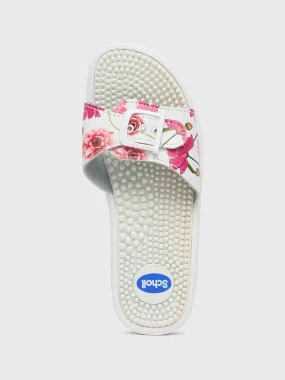 Scholl papuče NEW MASSAGE CVETNE