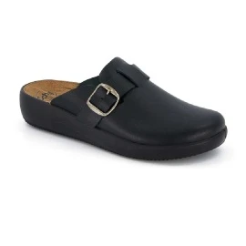 SCHOLL PAPUCE NILLA BUCKLE-CRNA 