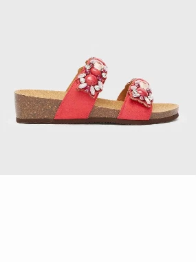 Scholl papuče PALAU 2 STRAPS-crvene