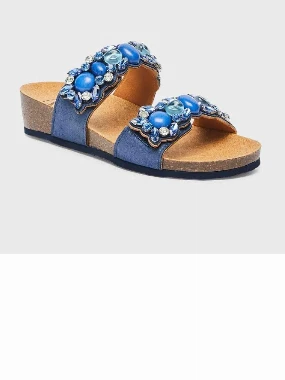 Scholl papuče PALAU 2 STRAPS-plave