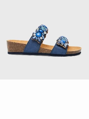 Scholl papuče PALAU 2 STRAPS-plave