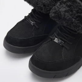 STELVIO ČIZME SA KRZNOM CRNE